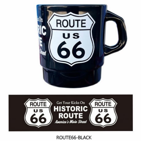 ミルキー スタッキング マグカップ PEPSI/ROUTE66 プラスティック マグ