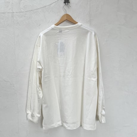 NANGA （ナンガ) ボックスロゴ エンブロイダリー ロングスリーブTシャツ　NW2411-1G803