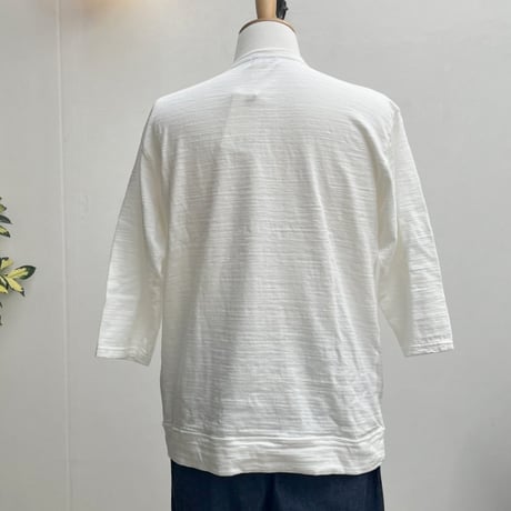 【メンズ】u.m.i sunrise ( ユーエムアイサンライズ) スラブ ７分袖Tシャツ LET’S GO　Y-1087A