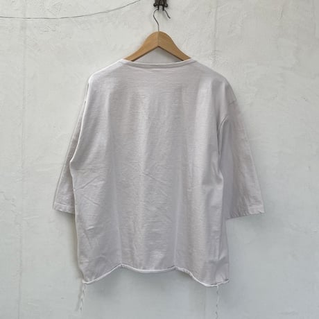 【メンズ】have a good day （ハブアグッドデイ） ボートネック ワイドシルエット カットオフ  ７分袖Tシャツ HGD-320