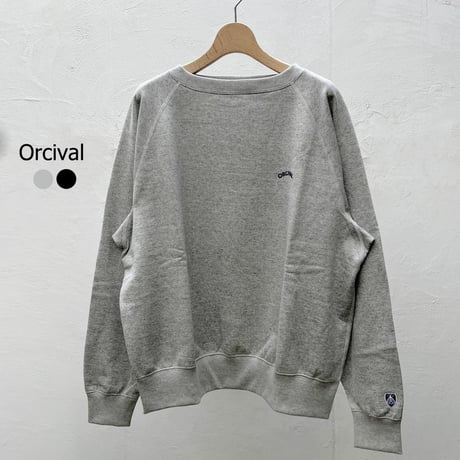 【メンズ】Orcival（オーチバル）ライトフレンチテリー ボートネック スウェット  OR-C0430MAZ