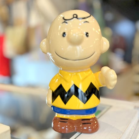 チャーリーブラウン貯金箱　SNOOPY  / PEANUTS/チャーリーブラウン立体コインバンク　SPY-529