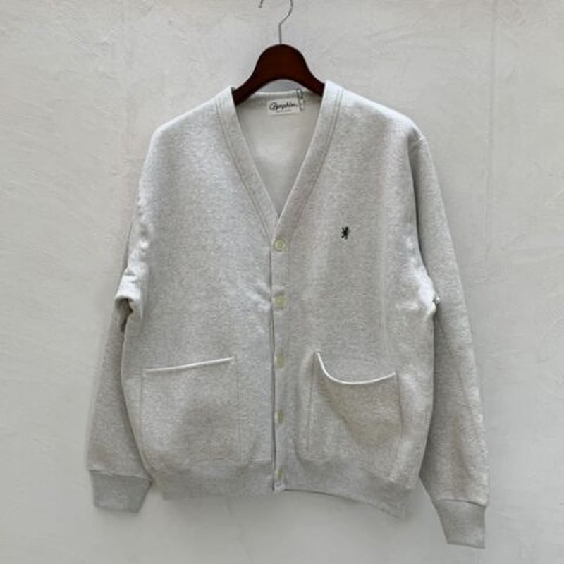 GYMPHLEX ジムフレックス Vネック 裏起毛スウェット カーディガン GY