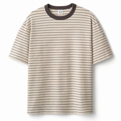 ORCIVAL(オーチバル) クルーネック　マルチボーダー　半袖Tシャツ OR-C0517CCF バインダーネック　プルオーバー