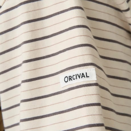 ORCIVAL(オーチバル) クルーネック　マルチボーダー　半袖Tシャツ OR-C0517CCF バインダーネック　プルオーバー