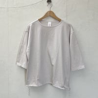 【メンズ】have a good day （ハブアグッドデイ） ボートネック ワイドシルエット カットオフ  ７分袖Tシャツ HGD-320