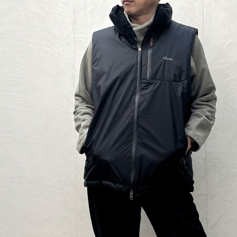 NANGA (ナンガ)AURORA TEX STAND COLLAR DOWN VEST(ME NANGA (ナンガ)AURORA TEX STAND COLLAR DOWN VEST(ME