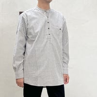 【メンズ】LEE VALLEY（リーバレー）コットンフランネル　グランドファーザーシャツ プルオーバー 　長袖 スタンドカラー　VCV