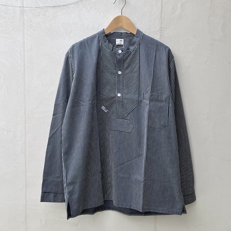 【メンズ】【modAS】モダス FISHERMAN SHIRTS フィッシャーマンシャツ / ストライプ プルオーバーシャツ　08009