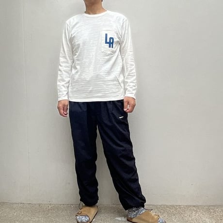 u.m.i sunrise ( ユーエムアイサンライズ) スラブ コットン　長袖 ポケットTシャツ Y-1035B