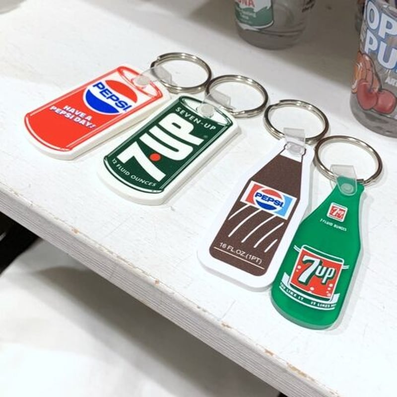 7up /セブンアップ ラバーキーチェーン 7up RUBBER KEYCHAIN 00053