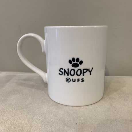 陶器製　スヌーピー　マグカップ　 MUG ) ホワイト