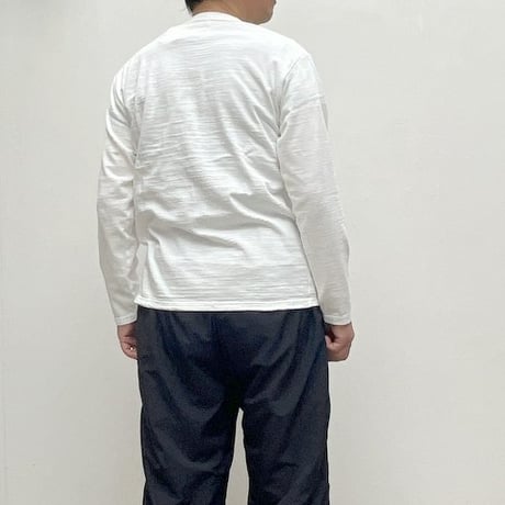u.m.i sunrise ( ユーエムアイサンライズ) スラブ コットン　長袖 ポケットTシャツ Y-1035B