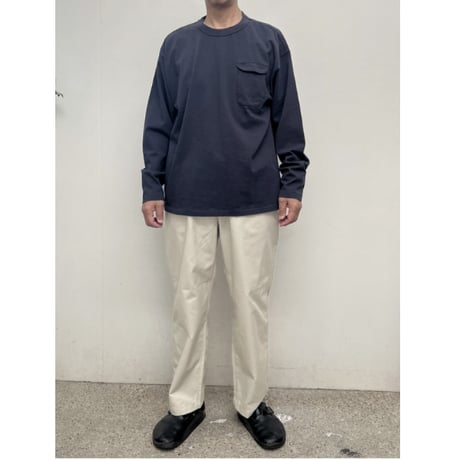 【メンズ】have a good day （ハブアグッドデイ） BD天竺 アーキテクト フラップポケット 長袖Tシャツ　HGD-392