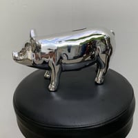 銀のブタ 貯金箱  PIG OBJET BANK (L)