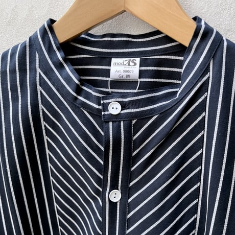 【メンズ】【modAS】モダス FISHERMAN SHIRTS フィッシャーマンシャツ / ストライプ プルオーバーシャツ　08009