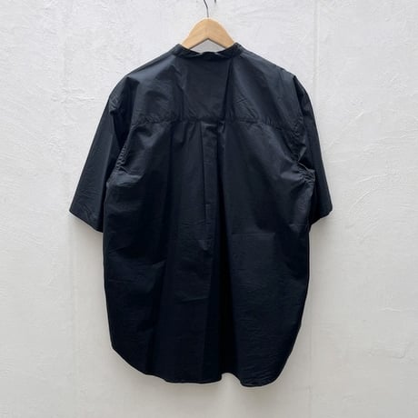 【メンズ】Gymphlex（ジムフレックス）半袖バンドカラーシャツ GY-B0156 STB