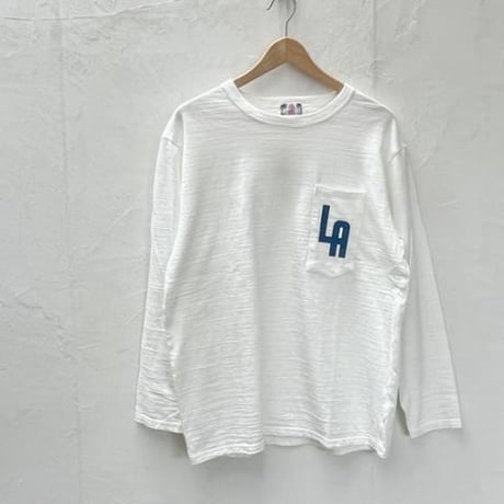 u.m.i sunrise ( ユーエムアイサンライズ) スラブ コットン　長袖 ポケットTシャツ Y-1035B