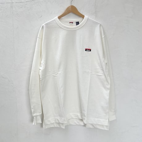 NANGA （ナンガ) ボックスロゴ エンブロイダリー ロングスリーブTシャツ　NW2411-1G803