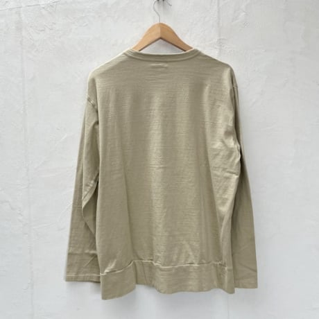 u.m.i sunrise ( ユーエムアイサンライズ) 22Gリサイクルコットン　ガゼット長袖Tシャツ Y-1040B