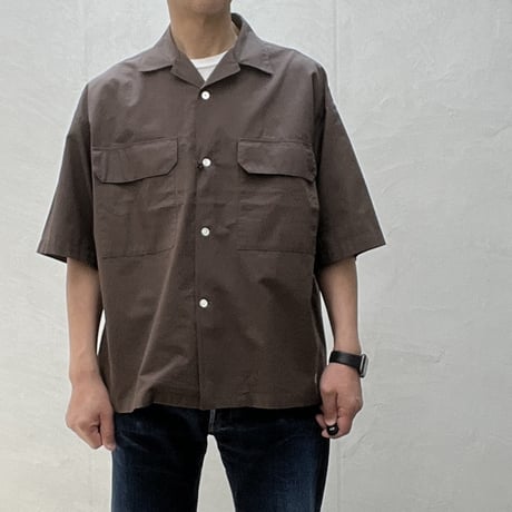 ORCIVAL(オーチバル) OPEN COLLAR PK DETAIL S/S SHIRT オープンカラーポケットディティールショートスリーブシャツ メンズ トップス [OR-B0455IMB]