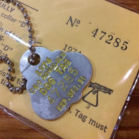 ハワイのアルミ製ドッグタグ 70s Hawaii Dog Tag　●ポスト投函対象商品