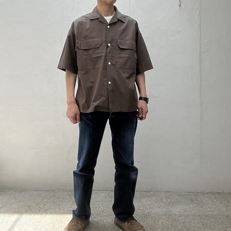 ORCIVAL(オーチバル) OPEN COLLAR PK DETAIL S/S SHIRT オープンカラーポケットディティールショートスリーブシャツ メンズ トップス [OR-B0455IMB]