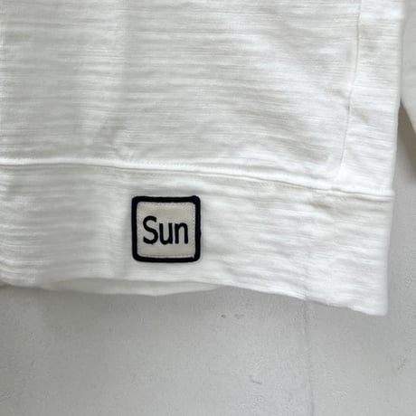 【メンズ】u.m.i sunrise ( ユーエムアイサンライズ) スラブ生地　長袖　ベーシックTシャツ　クジラの親子 　Y-1050LST