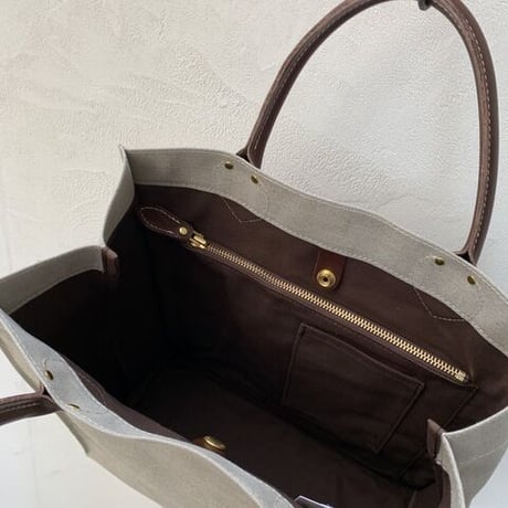 MARINEDAY（マリンデイ）麻帆布  縦型トートバッグ　FLOWER