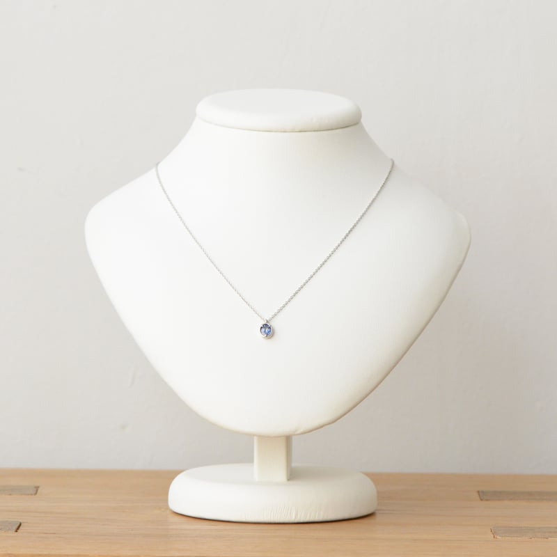 サファイアネックレス・青｜SV｜SNN-094-2 | KAZOKU JEWELLERY