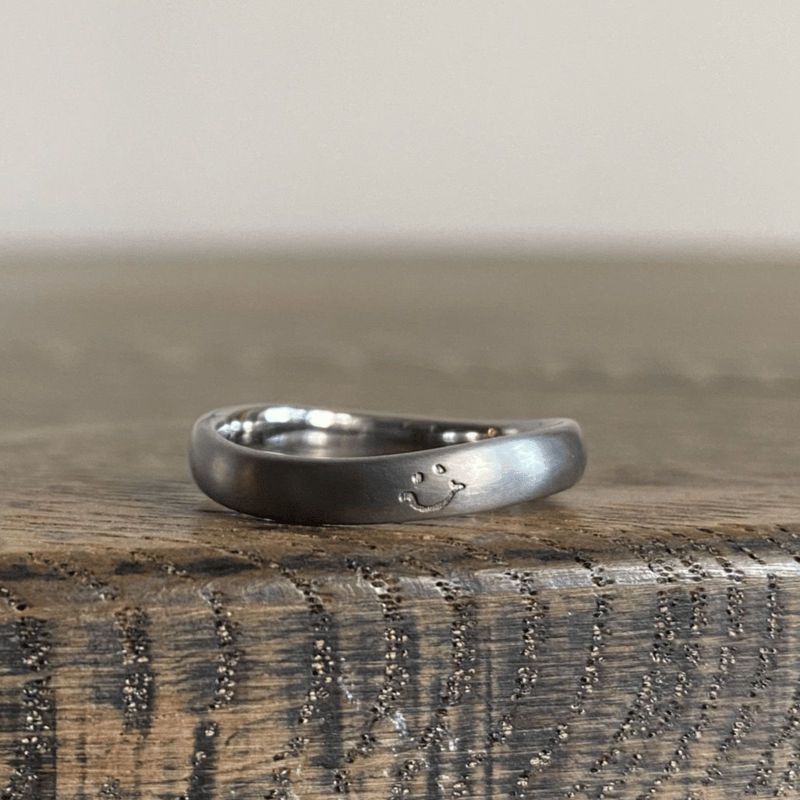 指輪ペア 金属アレルギーフリー ハフニウム - アクセサリー 