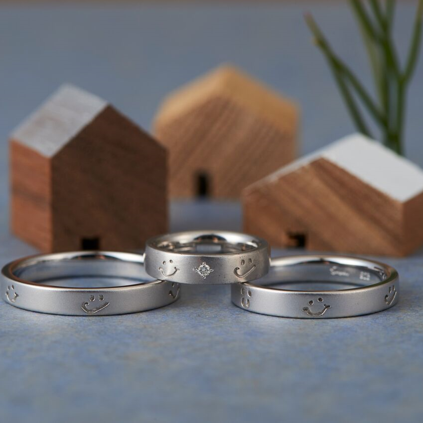ベビーリング｜赤ちゃん誕生の記念に｜ダイヤモンド｜Baby Ring｜SV 