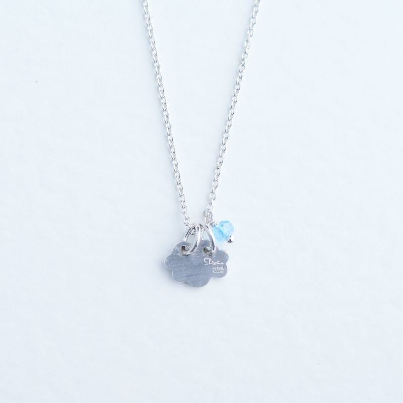 962.K10WG ネックレス 青系 ブルー Necklace 1.6gトップ