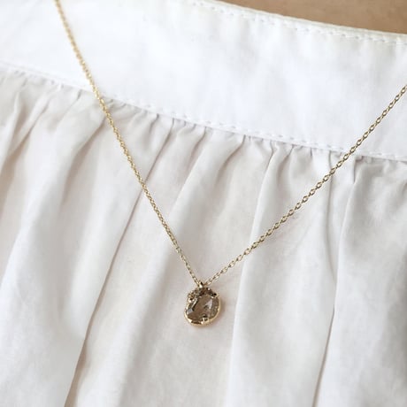 moss necklace ブラウンダイヤモンド