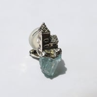 "roca earring sv" アクアマリン