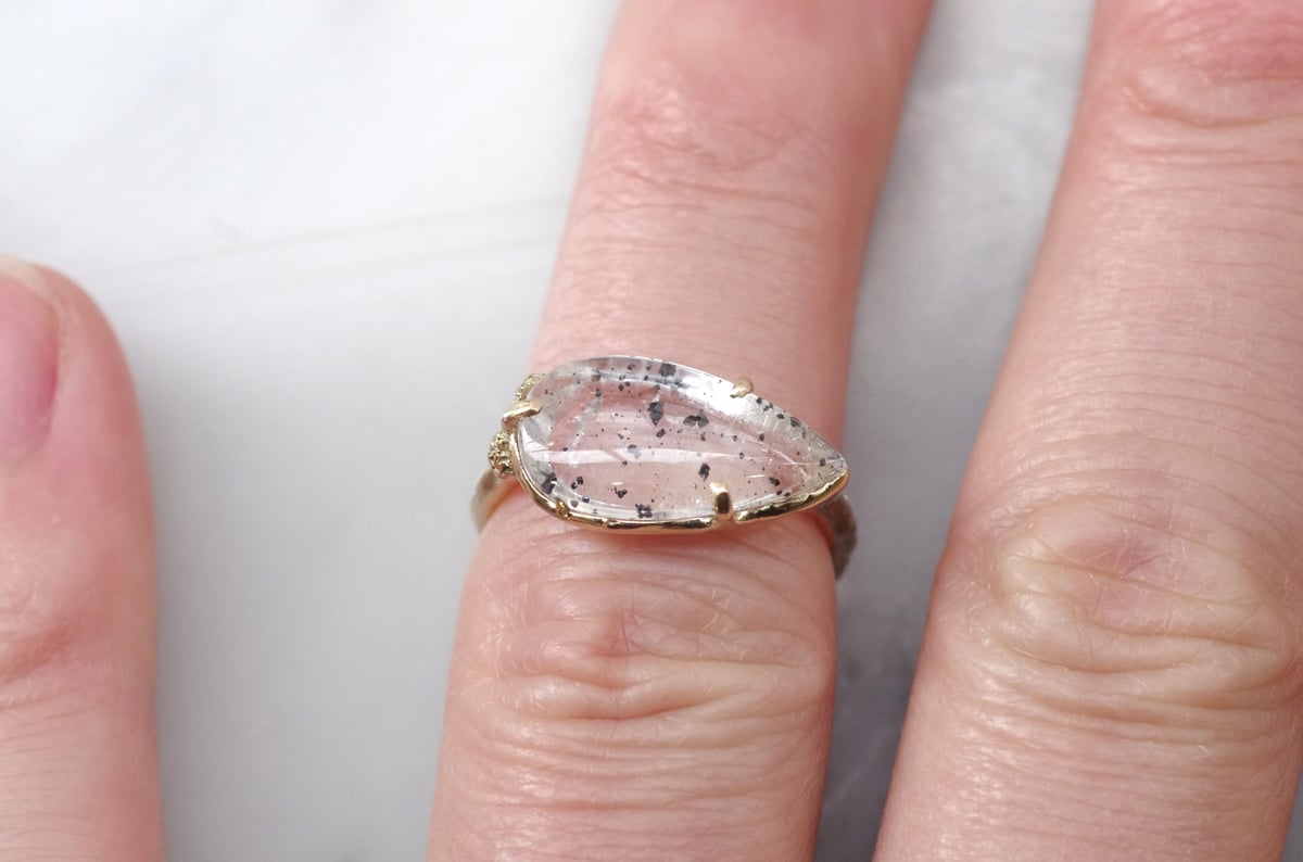 moss ring マグネタイトインクォーツ | Fillyjonk ONLINE STORE