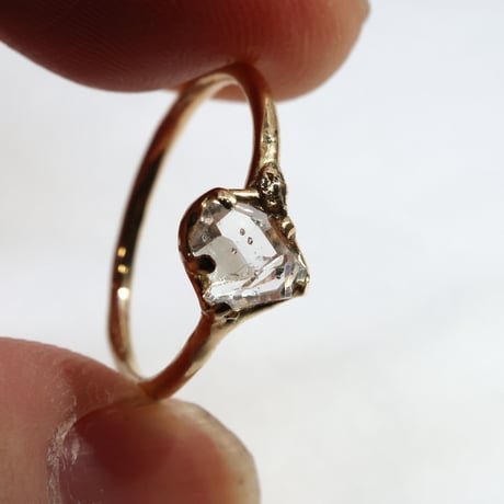 moss ring ハーキマークォーツ