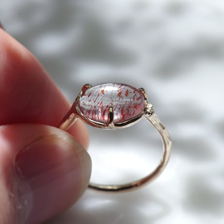 moss ring ヘマタイトインクォーツ