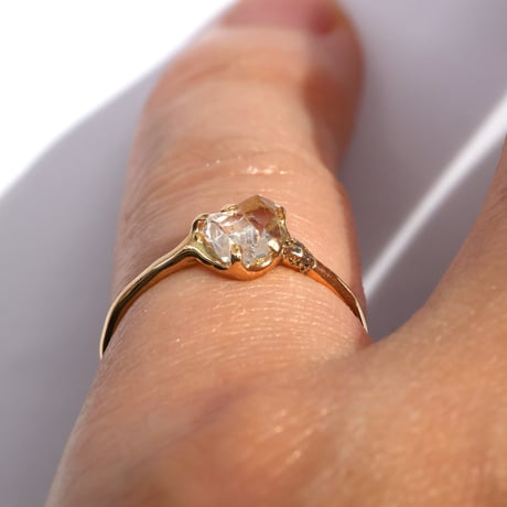 moss ring ハーキマークォーツ