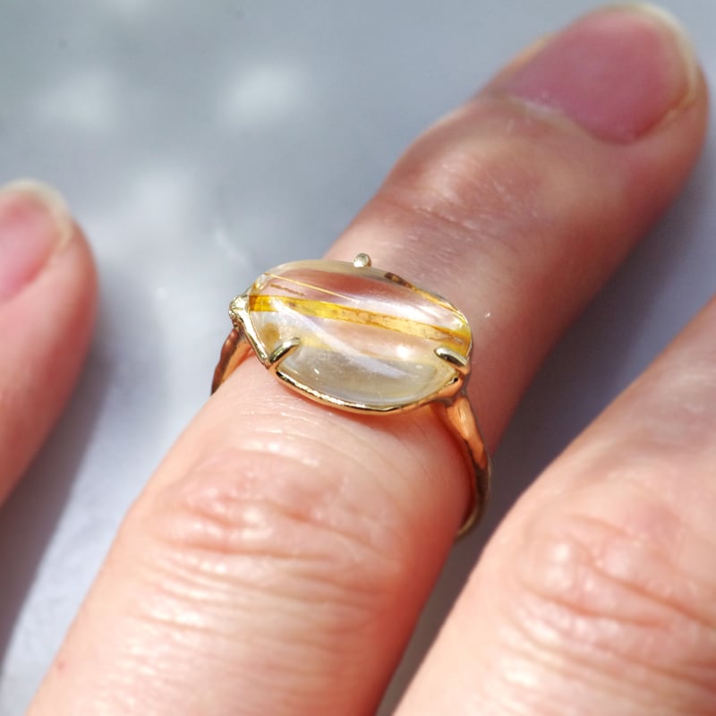 moss ring リモナイトイントパーズ | Fillyjonk ONLINE STORE