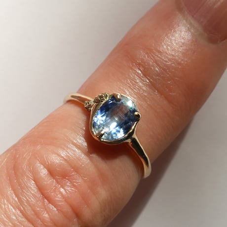 moss ring バイカラーカイヤナイト