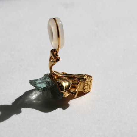 "roca earring gold" アクアマリン