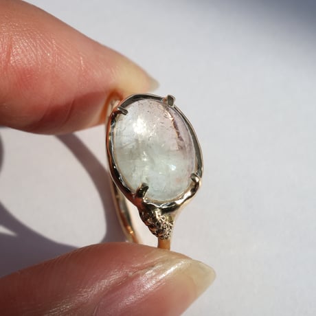 moss ring モルガナイトアクアマリン
