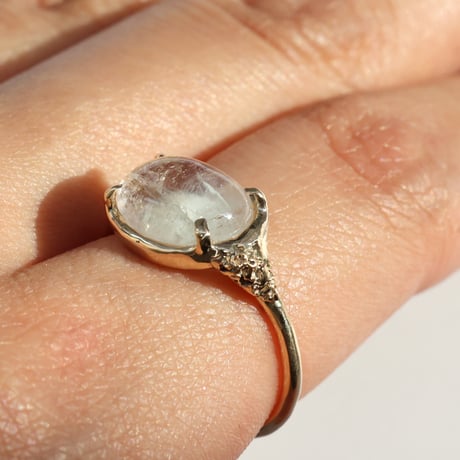 moss ring モルガナイトアクアマリン
