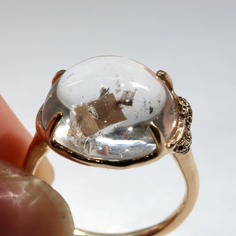 moss ring カルサイトインクォーツ | Fillyjonk ONLINE STORE