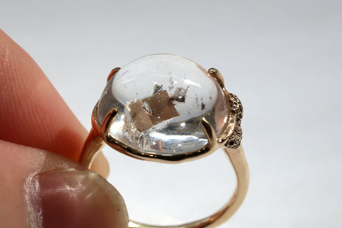 moss ring カルサイトインクォーツ | Fillyjonk ONLINE STORE