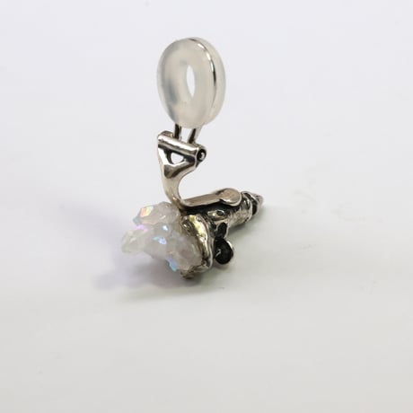 "roca earring sv" オーラクォーツ
