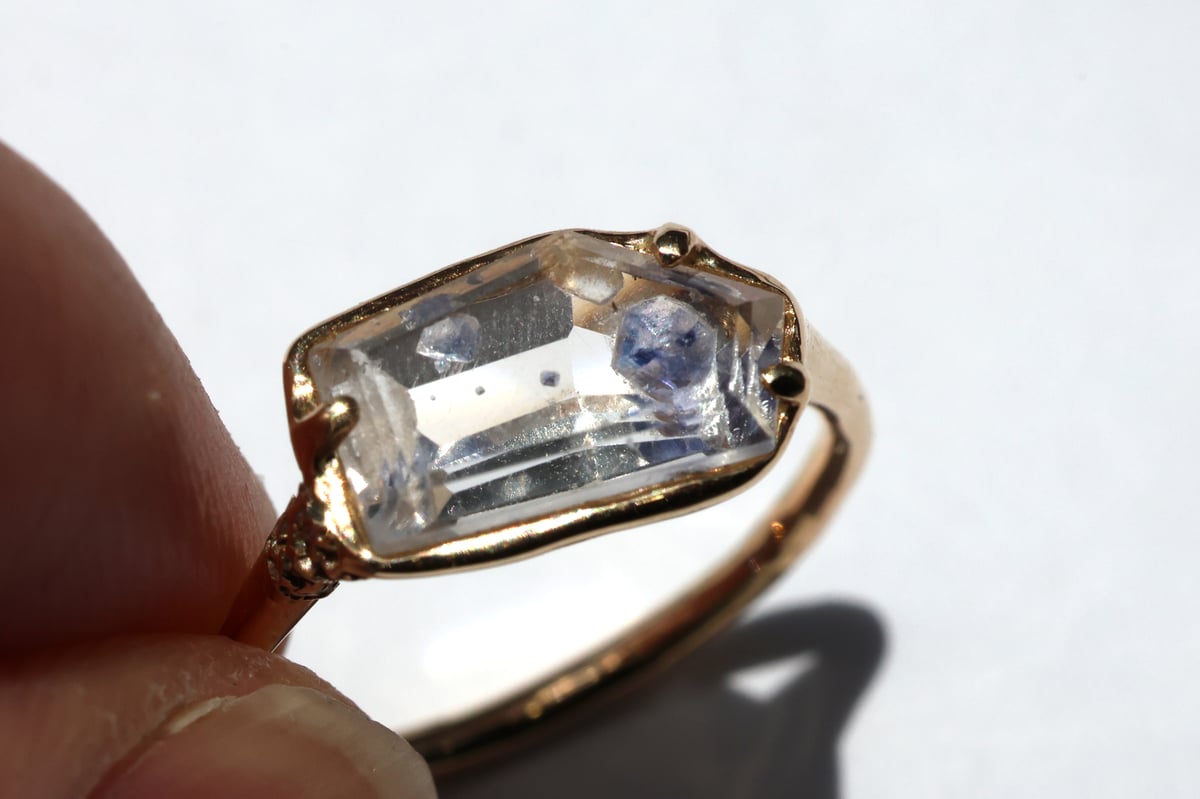 moss ring フローライトインクォーツ | Fillyjonk ONLINE STORE