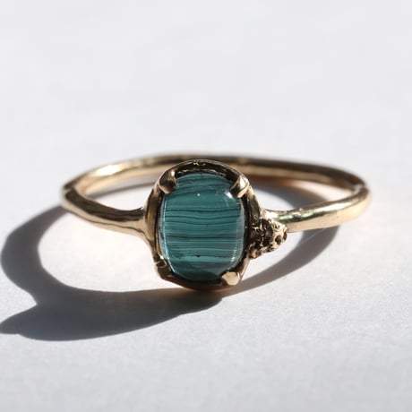 moss ring インディゴライトキャッツアイ