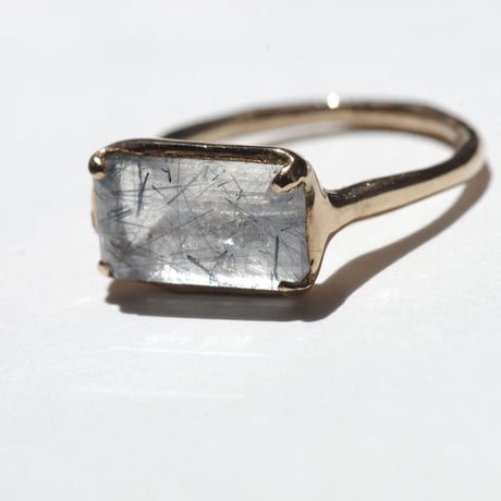 moss ring ブルートルマリンインクォーツ